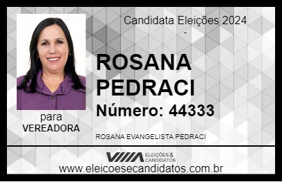 Candidato ROSANA PEDRACI 2024 - IPAUSSU - Eleições