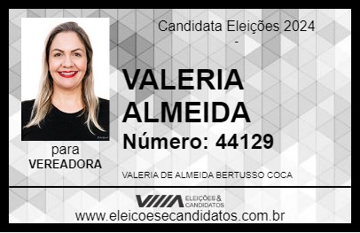 Candidato VALERIA ALMEIDA 2024 - IPAUSSU - Eleições