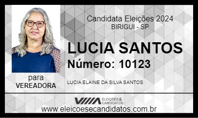 Candidato LUCIA SANTOS 2024 - BIRIGUI - Eleições