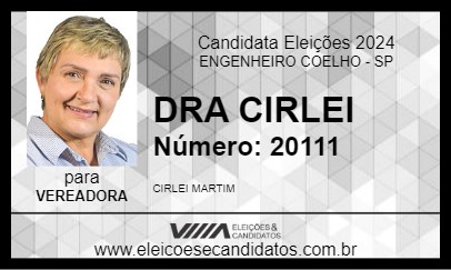 Candidato DRA CIRLEI 2024 - ENGENHEIRO COELHO - Eleições