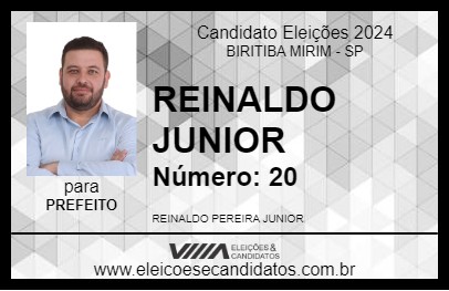 Candidato REINALDO JUNIOR 2024 - BIRITIBA MIRIM - Eleições