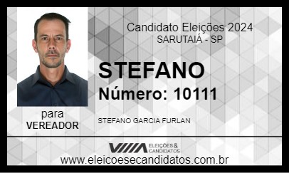 Candidato STEFANO 2024 - SARUTAIÁ - Eleições