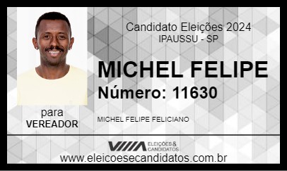 Candidato MICHEL FELIPE 2024 - IPAUSSU - Eleições