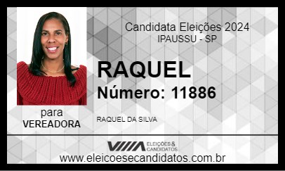 Candidato RAQUEL 2024 - IPAUSSU - Eleições