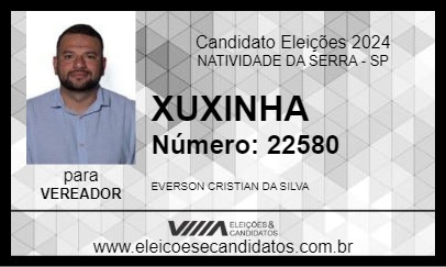 Candidato XUXINHA 2024 - NATIVIDADE DA SERRA - Eleições