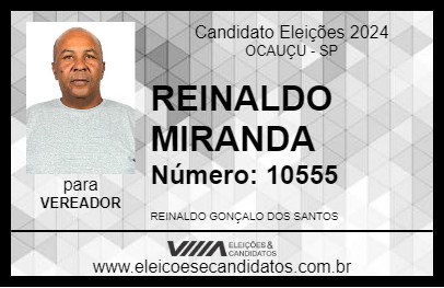 Candidato REINALDO MIRANDA 2024 - OCAUÇU - Eleições