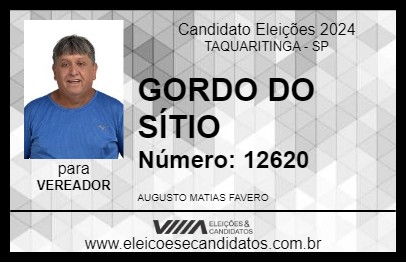 Candidato GORDO DO SÍTIO 2024 - TAQUARITINGA - Eleições