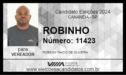 Candidato ROBINHO 2024 - CANANÉIA - Eleições