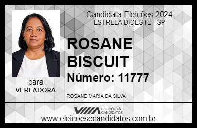 Candidato ROSANE BISCUIT 2024 - ESTRELA D\OESTE - Eleições