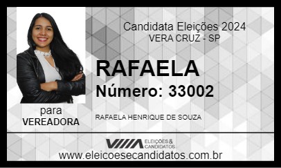 Candidato RAFAELA 2024 - VERA CRUZ - Eleições