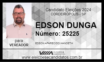 Candidato EDSON DUNGA 2024 - CORDEIRÓPOLIS - Eleições