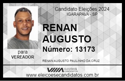 Candidato RENAN AUGUSTO 2024 - IGARAPAVA - Eleições