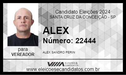 Candidato ALEX 2024 - SANTA CRUZ DA CONCEIÇÃO - Eleições