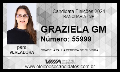 Candidato GRAZIELA GM 2024 - RANCHARIA - Eleições