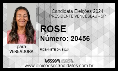 Candidato ROSE 2024 - PRESIDENTE VENCESLAU - Eleições