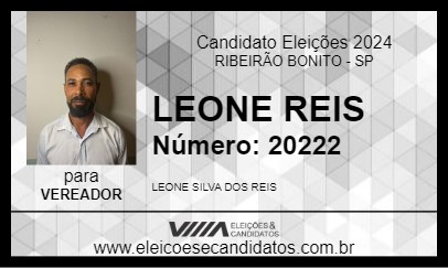 Candidato LEONE REIS 2024 - RIBEIRÃO BONITO - Eleições