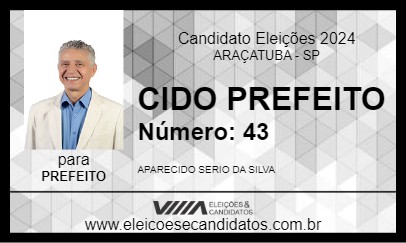 Candidato CIDO PREFEITO 2024 - ARAÇATUBA - Eleições