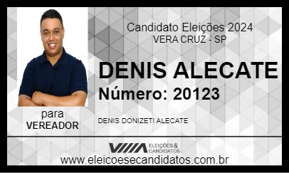 Candidato DENIS ALECATE 2024 - VERA CRUZ - Eleições