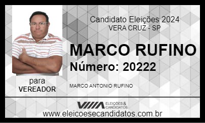 Candidato MARCO RUFINO 2024 - VERA CRUZ - Eleições