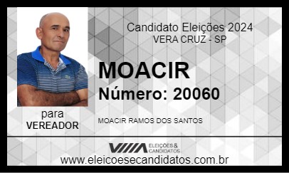 Candidato MOACIR 2024 - VERA CRUZ - Eleições