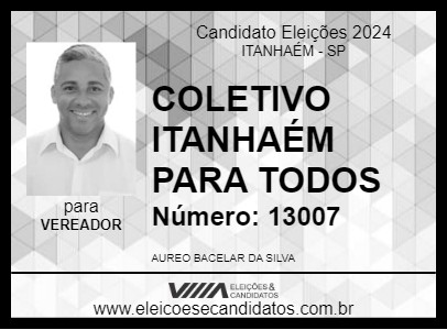 Candidato COLETIVO ITANHAÉM PARA TODOS 2024 - ITANHAÉM - Eleições