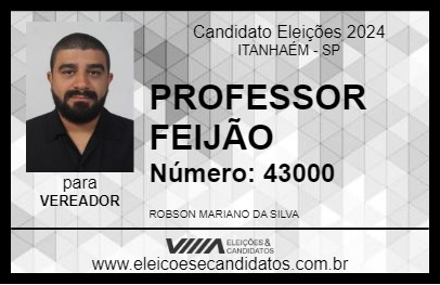 Candidato PROFESSOR FEIJÃO 2024 - ITANHAÉM - Eleições