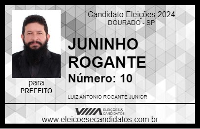 Candidato JUNINHO ROGANTE 2024 - DOURADO - Eleições