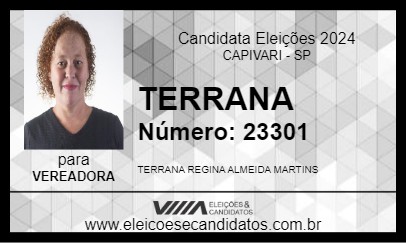 Candidato TERRANA 2024 - CAPIVARI - Eleições