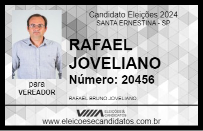 Candidato RAFAEL JOVELIANO 2024 - SANTA ERNESTINA - Eleições