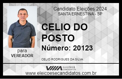 Candidato CELIO DA SAÚDE 2024 - SANTA ERNESTINA - Eleições