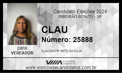 Candidato CLAU 2024 - RIBEIRÃO BONITO - Eleições