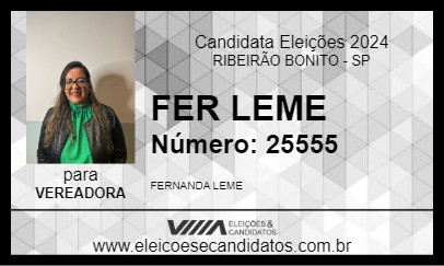 Candidato FER LEME 2024 - RIBEIRÃO BONITO - Eleições