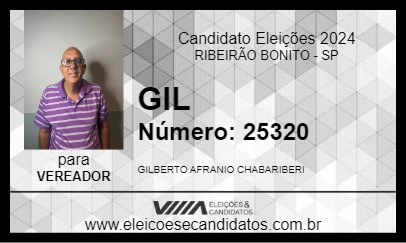 Candidato GIL 2024 - RIBEIRÃO BONITO - Eleições