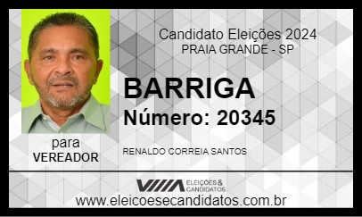 Candidato BARRIGA 2024 - PRAIA GRANDE - Eleições