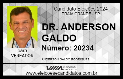 Candidato DR. ANDERSON GALDO 2024 - PRAIA GRANDE - Eleições