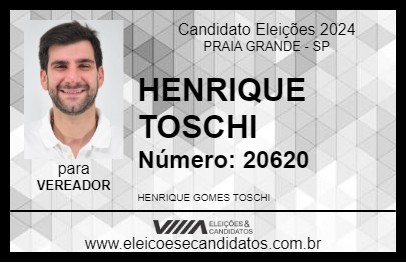 Candidato HENRIQUE TOSCHI 2024 - PRAIA GRANDE - Eleições