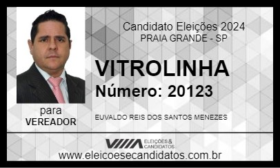 Candidato VITROLINHA 2024 - PRAIA GRANDE - Eleições