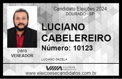 Candidato LUCIANO CABELEREIRO 2024 - DOURADO - Eleições