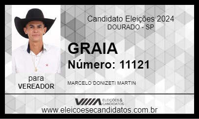 Candidato GRAIA 2024 - DOURADO - Eleições