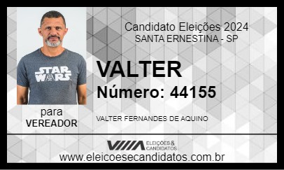 Candidato VALTER 2024 - SANTA ERNESTINA - Eleições