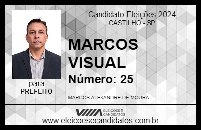 Candidato MARCOS VISUAL 2024 - CASTILHO - Eleições