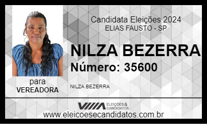 Candidato NILZA BEZERRA 2024 - ELIAS FAUSTO - Eleições