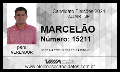 Candidato MARCELÃO 2024 - ALTAIR - Eleições