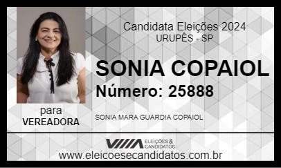 Candidato SONIA COPAIOL 2024 - URUPÊS - Eleições