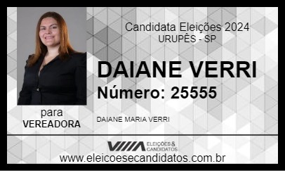 Candidato DAIANE VERRI 2024 - URUPÊS - Eleições