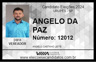 Candidato ANGELO DA PAZ 2024 - URUPÊS - Eleições