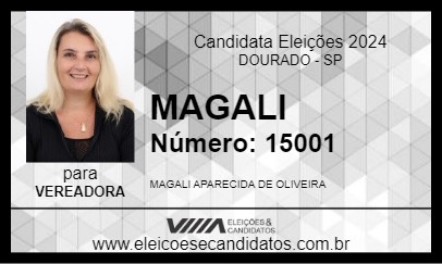 Candidato MAGALI 2024 - DOURADO - Eleições