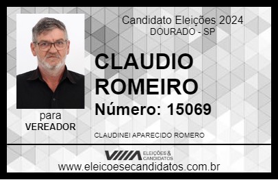 Candidato CLAUDIO ROMEIRO 2024 - DOURADO - Eleições