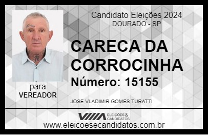 Candidato CARECA DA CORROCINHA 2024 - DOURADO - Eleições