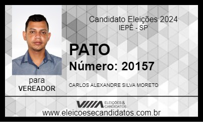 Candidato PATO 2024 - IEPÊ - Eleições